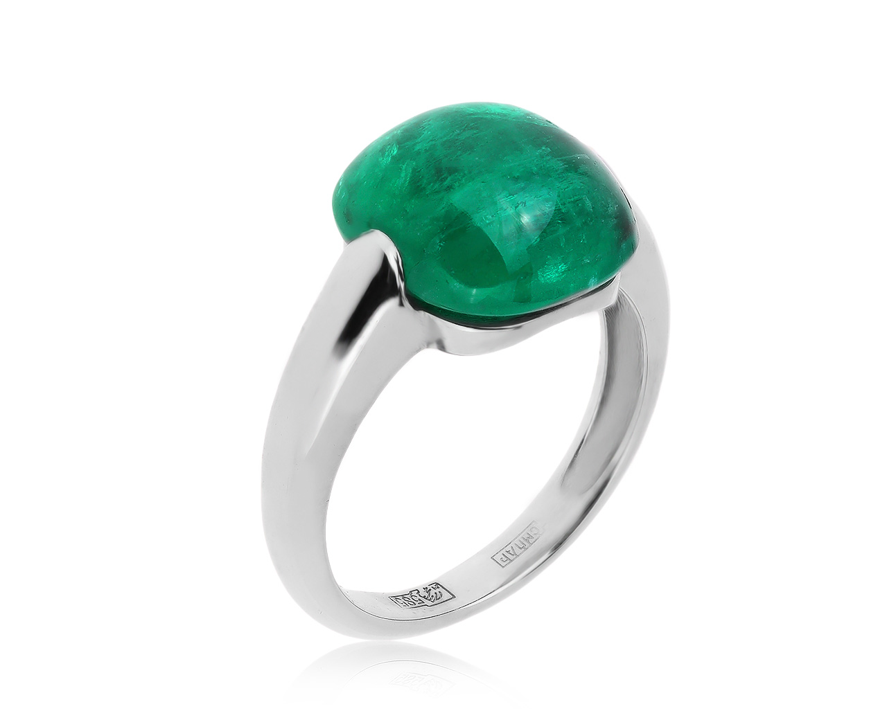 Эстетичное золотое кольцо с изумрудом 5.54ct 290720/10