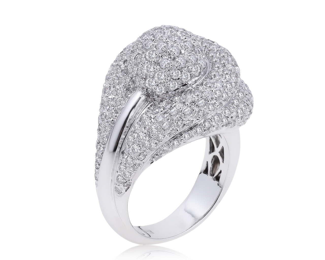 Шикарное золотое кольцо с бриллиантами 4.20ct 281020/10