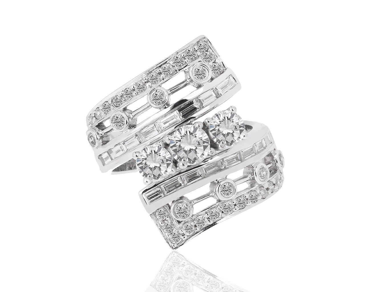 Потрясающее золотое кольцо с бриллиантами 2.17ct 211218/5