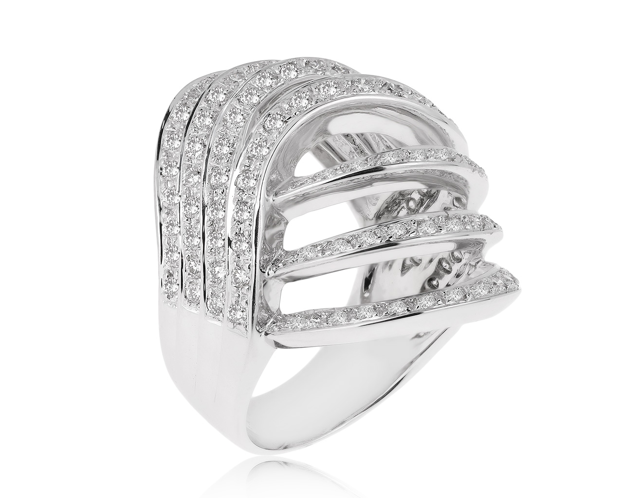 Шикарное золотое кольцо с бриллиантами 1.65ct 271020/10