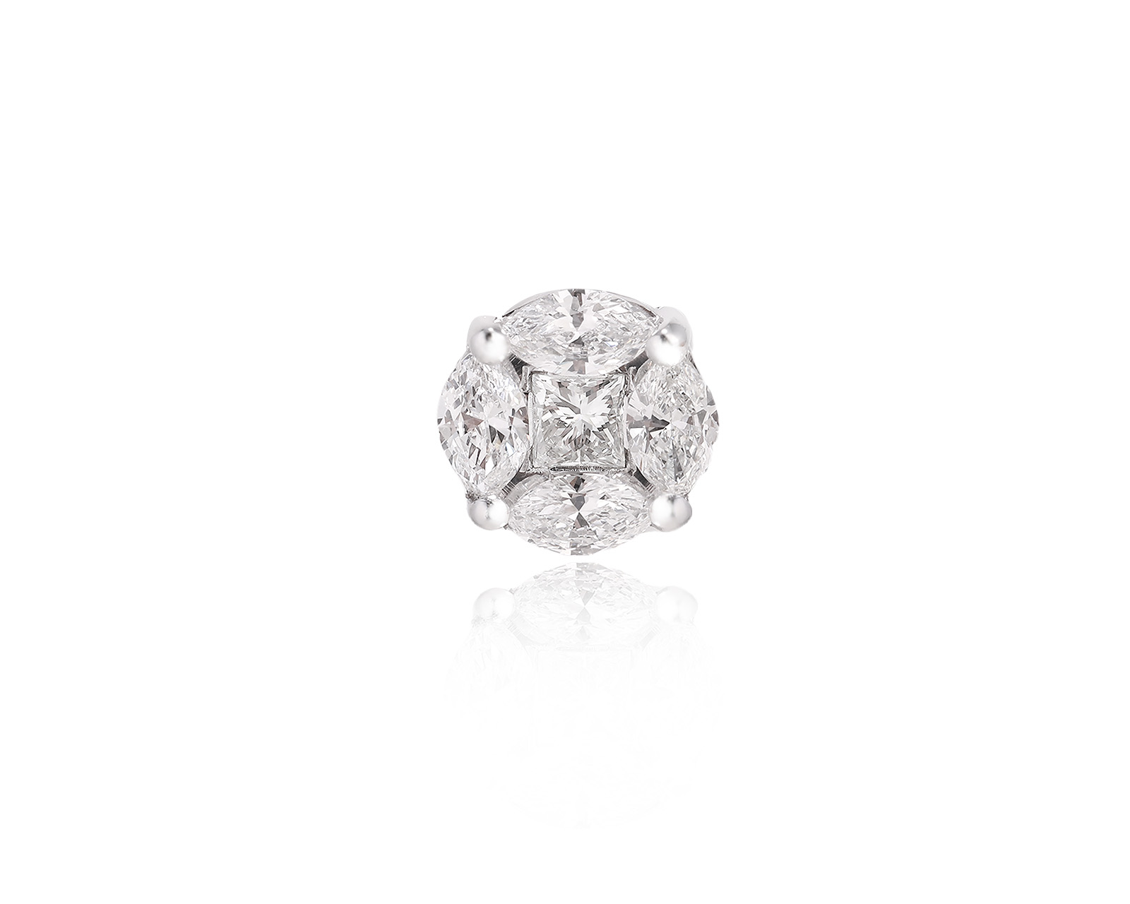 Оригинальная золотая серьга с бриллиантами 0.34ct Damiani 300425/2