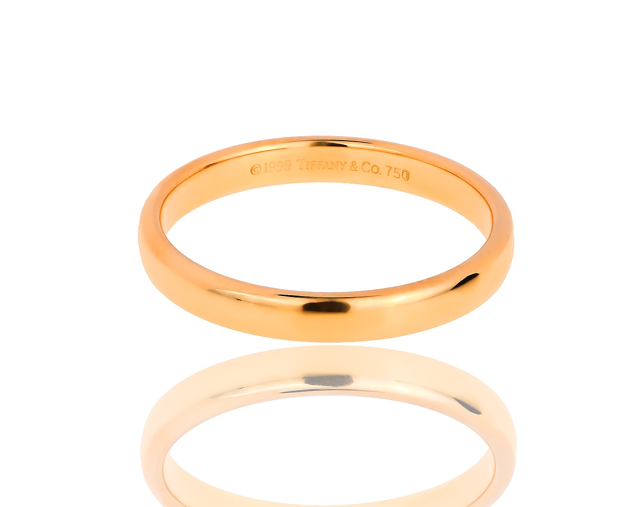 Красивое золотое кольцо Tiffany&Co Classic Красивое золотое кольцо Tiffany&Co Classic