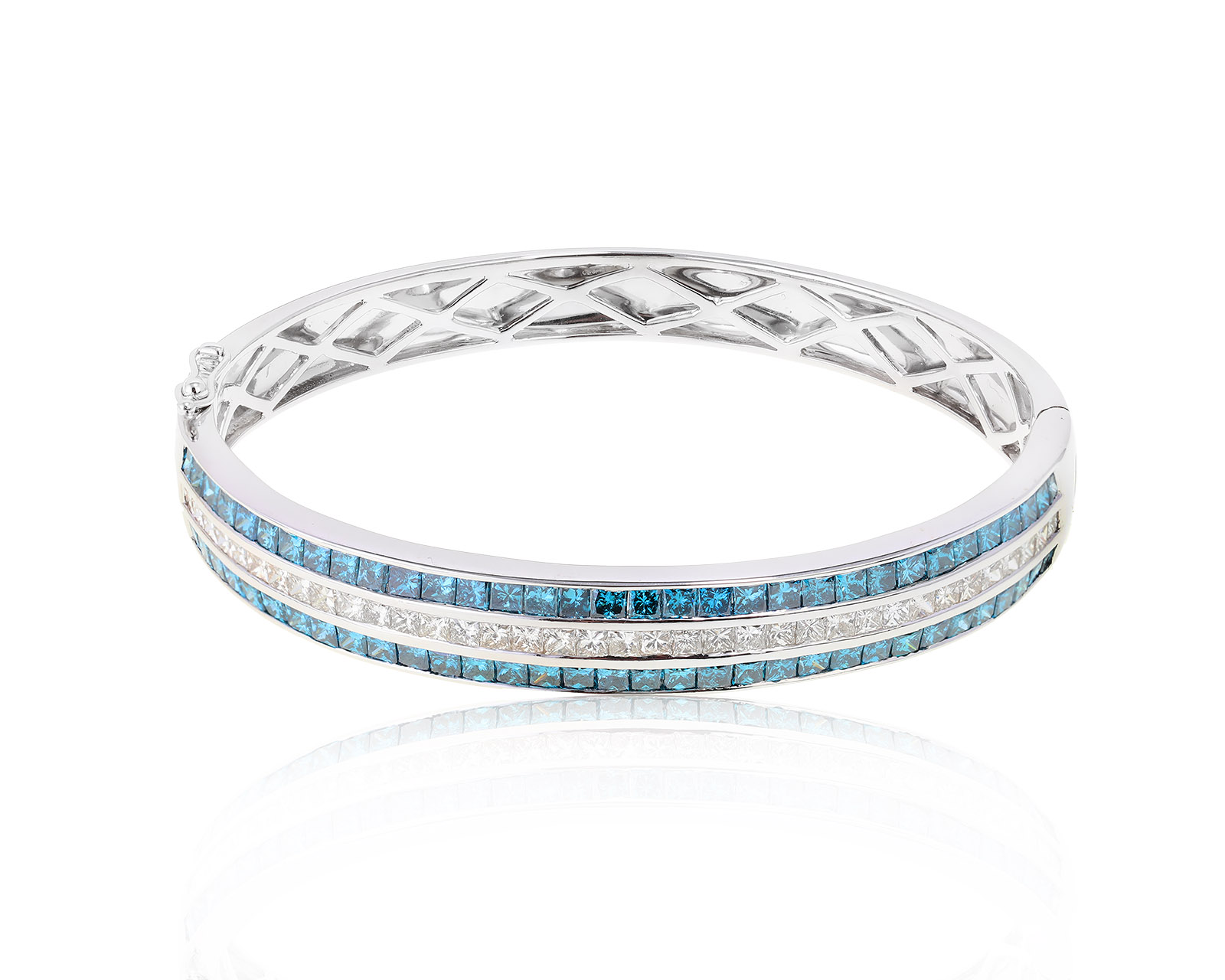 Праздничный золотой браслет с бриллиантами 7.45ct 061022/10