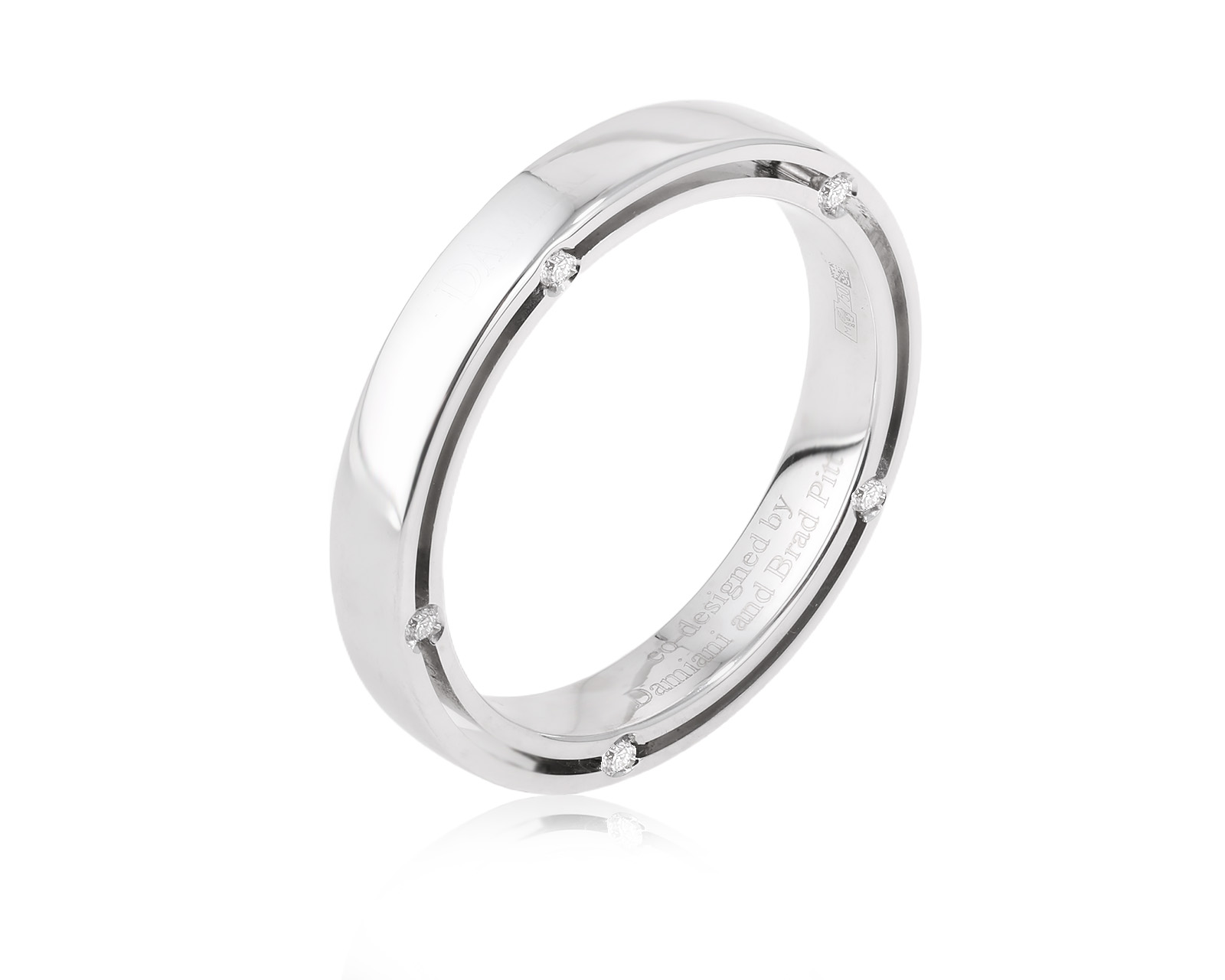 Оригинальное золотое кольцо с бриллиантами 0.09ct Damiani D.Side 031124/3 Оригинальное золотое кольцо с бриллиантами 0.09ct Damiani D.Side 031124/3