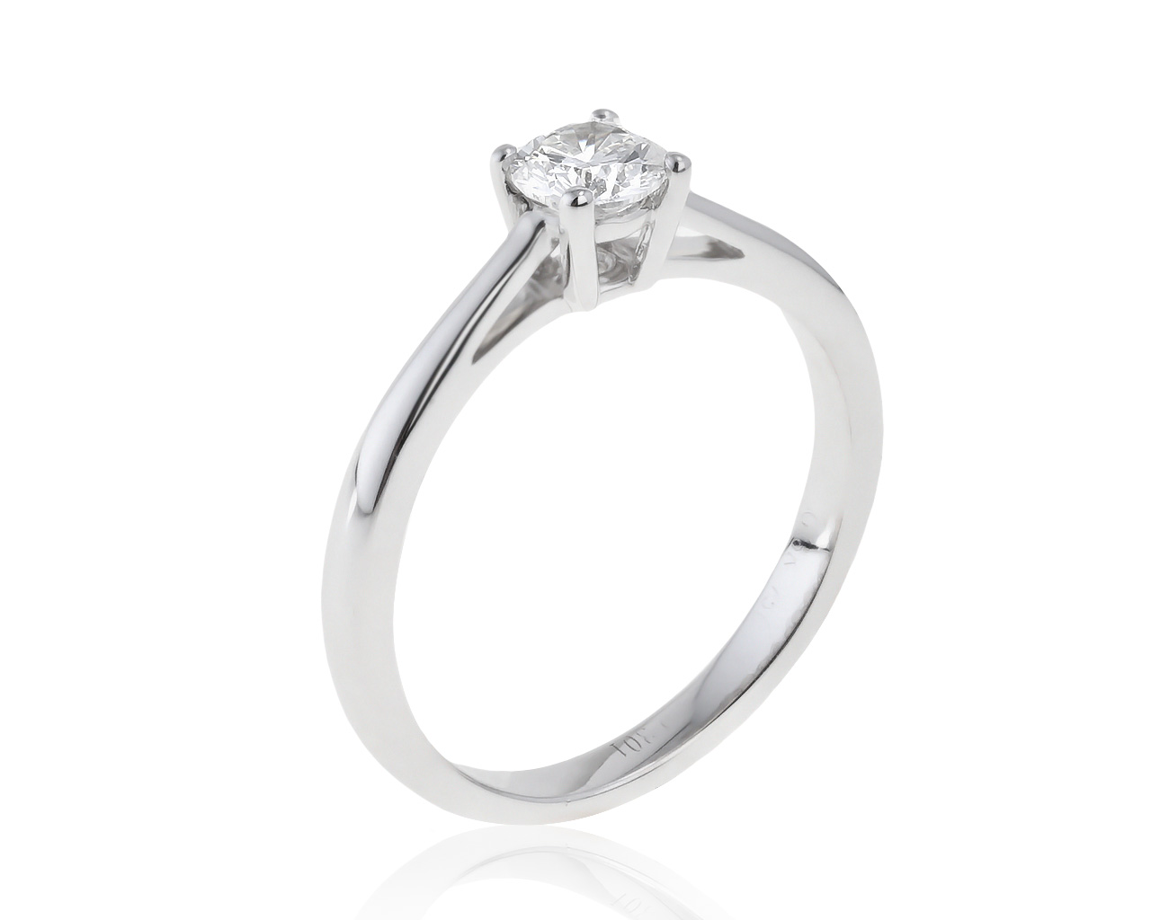 Прелестное золотое кольцо с бриллиантом 0.30ct 130621/2