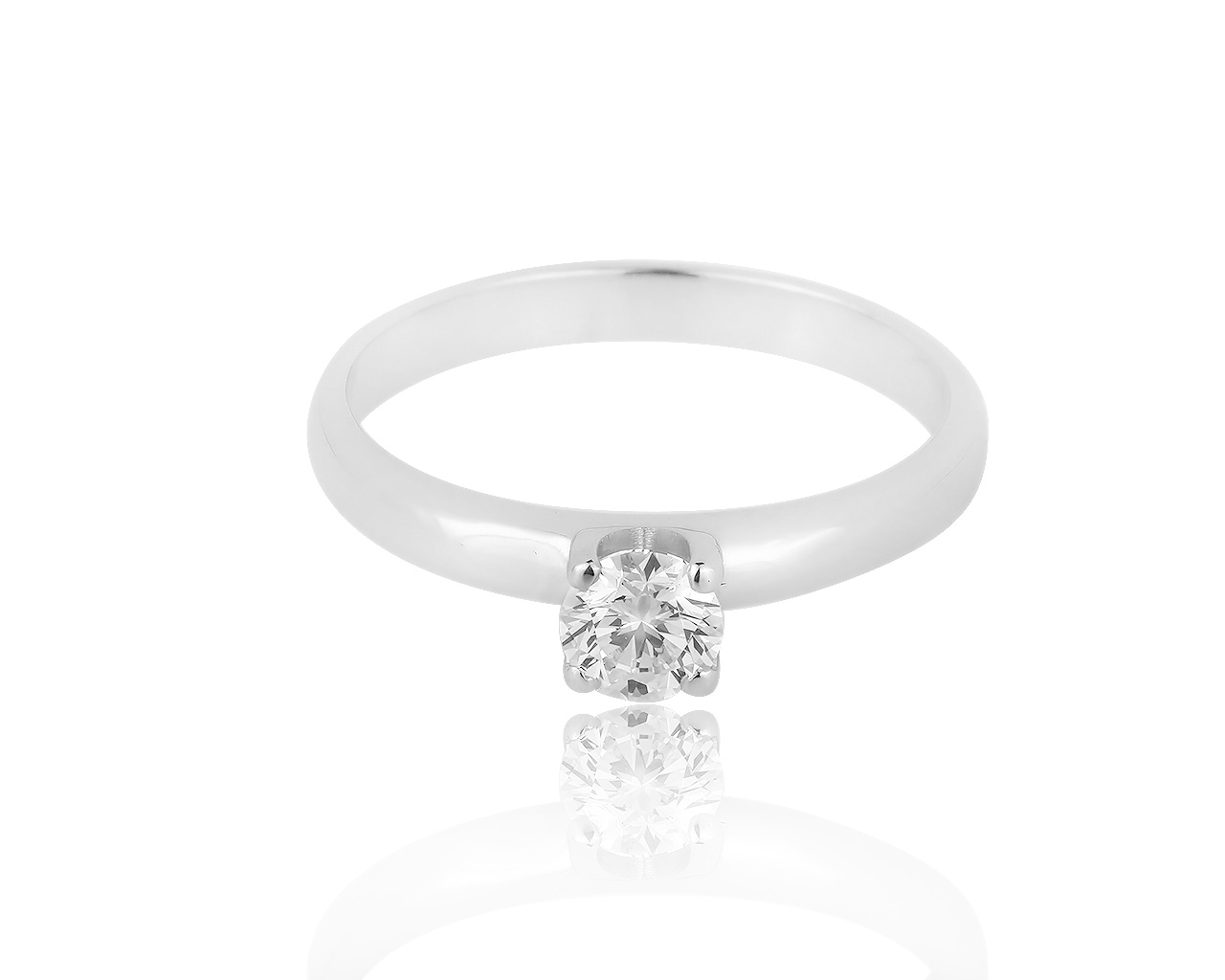 Оригинальное золотое кольцо с бриллиантом 0.35ct ЭПЛ Якутские бриллианты 300919/3