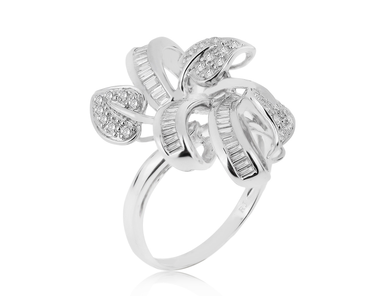 Волшебное золотое кольцо с бриллиантами 0.83ct 121120/8