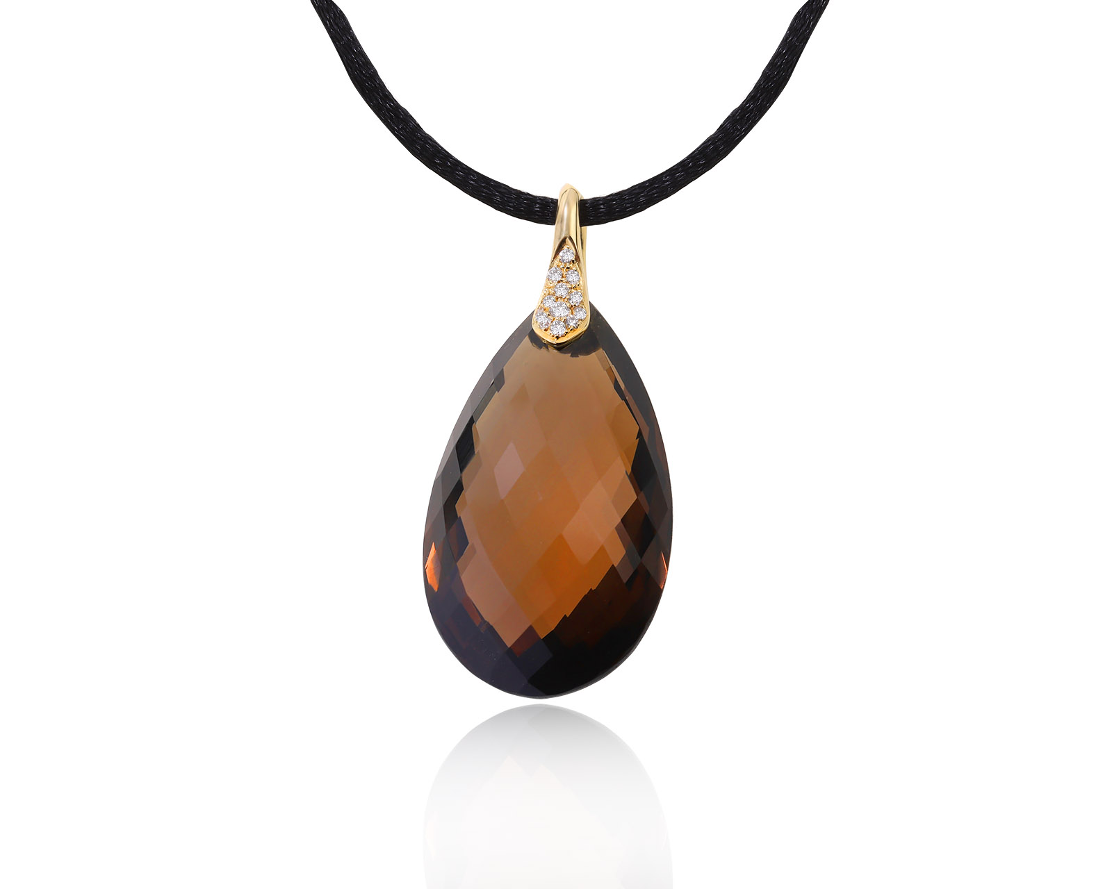 Оригинальный золотой кулон с кварцем 49.26ct Utopia 030822/6