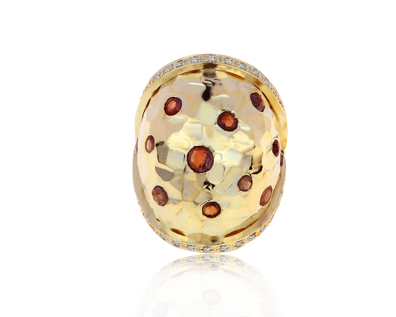 Оригинальное золотое кольцо с бриллиантами 1.02ct German Kabirski