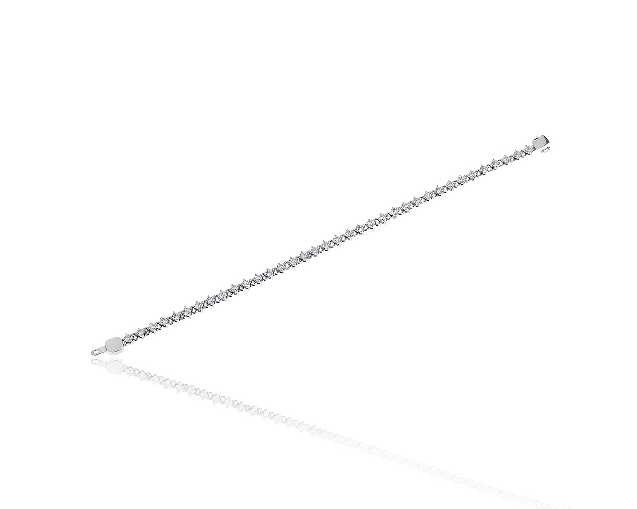 Изящный золотой браслет с бриллиантами 3.40ct 130819/1