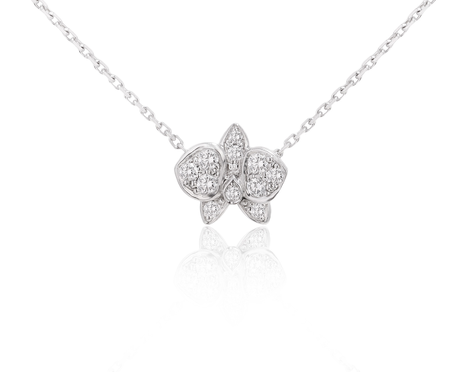 Оригинальное золотое колье Cartier Caresse d`Orchidees 111024/14 Оригинальное золотое колье Cartier Caresse d`Orchidees 111024/14