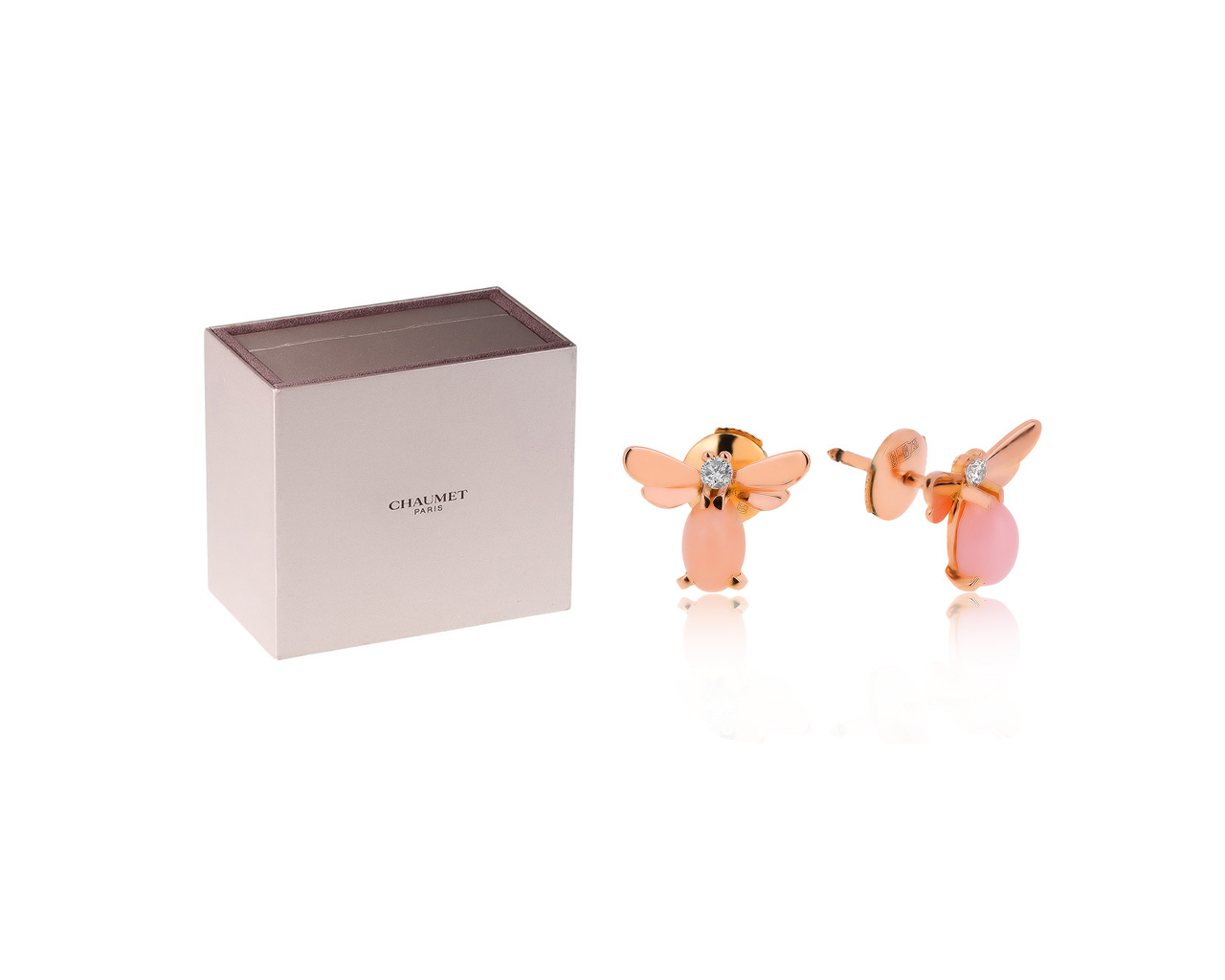 Оригинальные золотые серьги с опалом 0.80ct Chaumet Attrape-moi