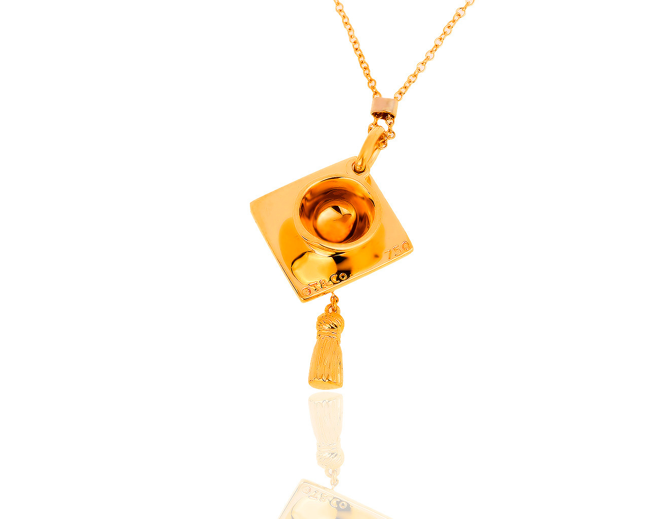 Оригинальный золотой кулон Tiffany&Co 300419/2