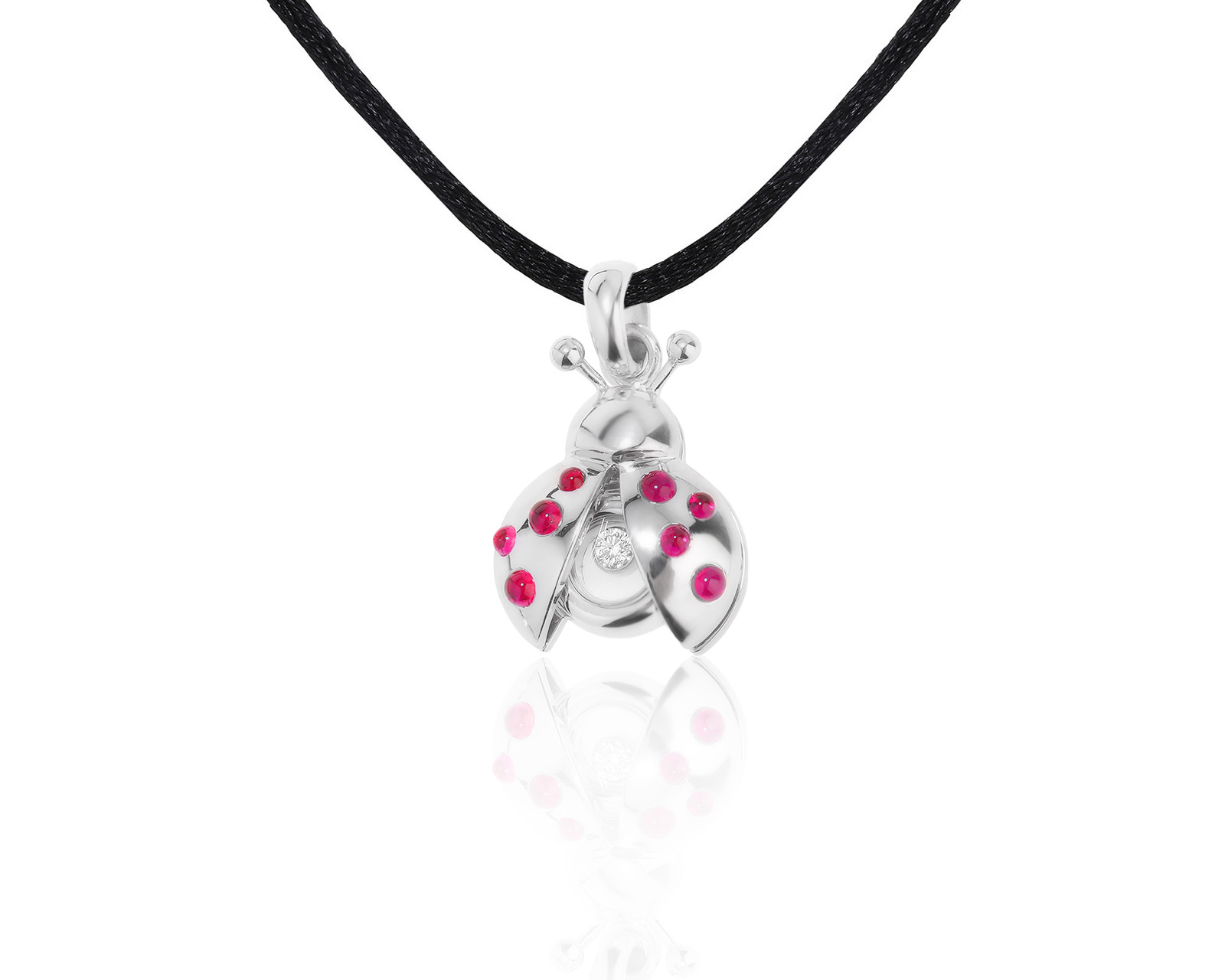 Оригинальный золотой кулон Chopard Happy Diamond Ladybug 090123/5