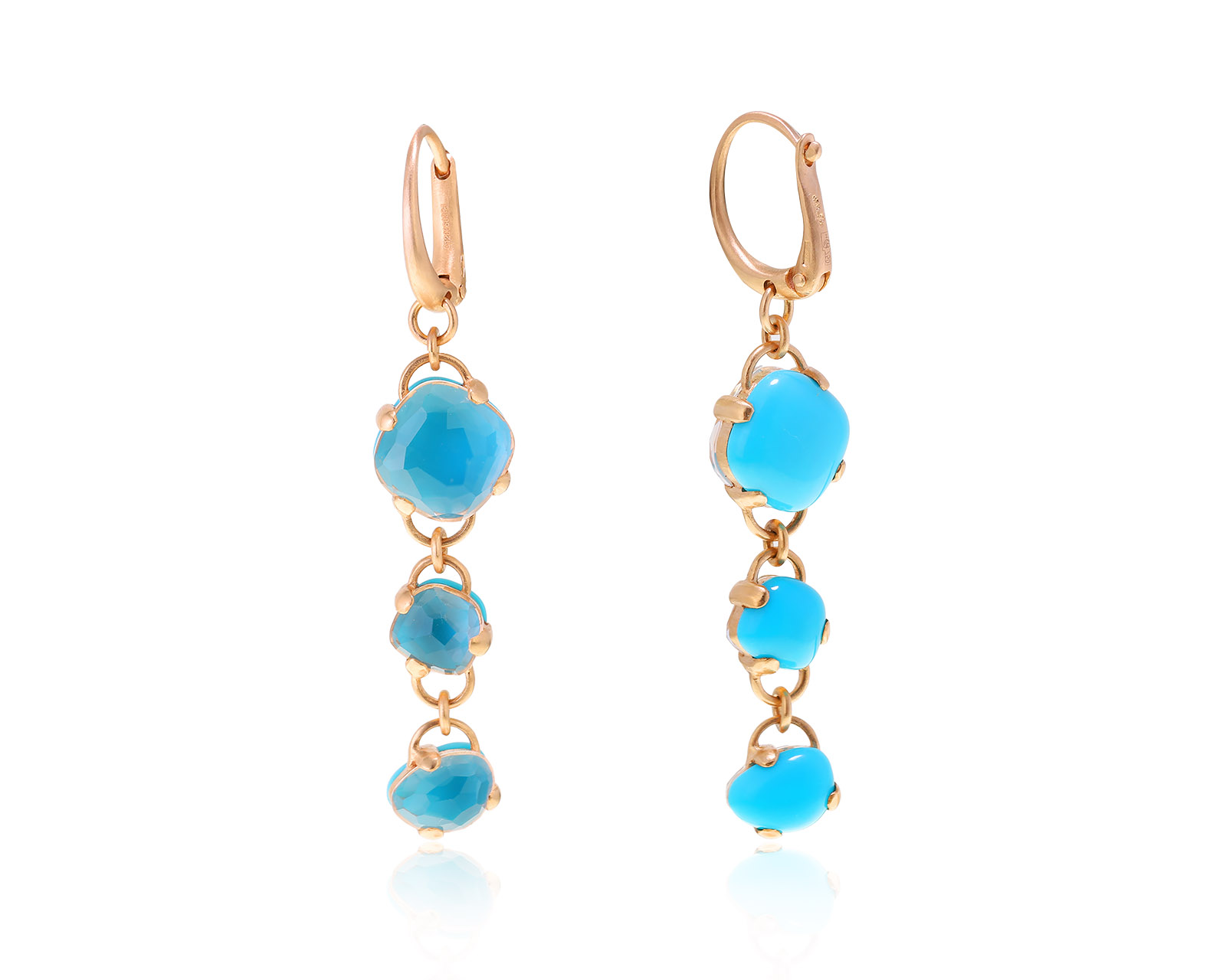 Оригинальные золотые серьги Pomellato Capri 100123/4