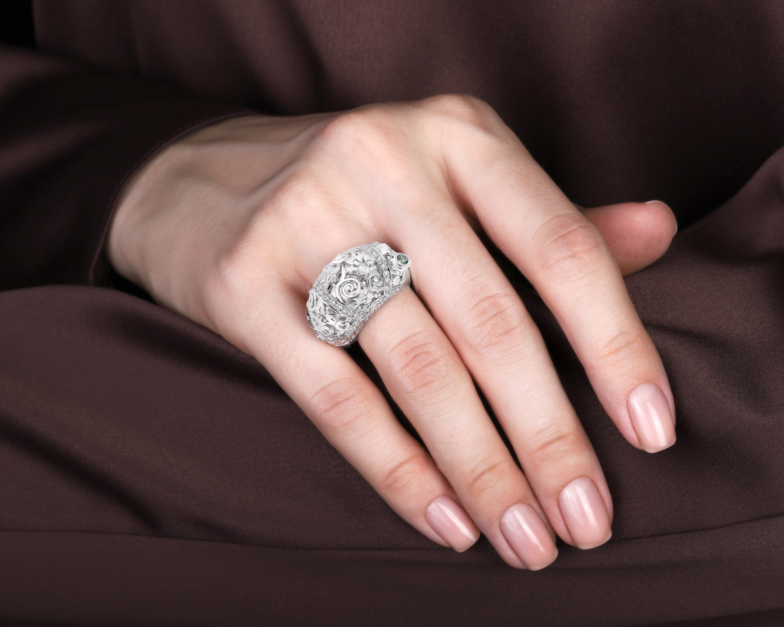 Оригинальное золотое кольцо Carrera y Carrera Jazmin