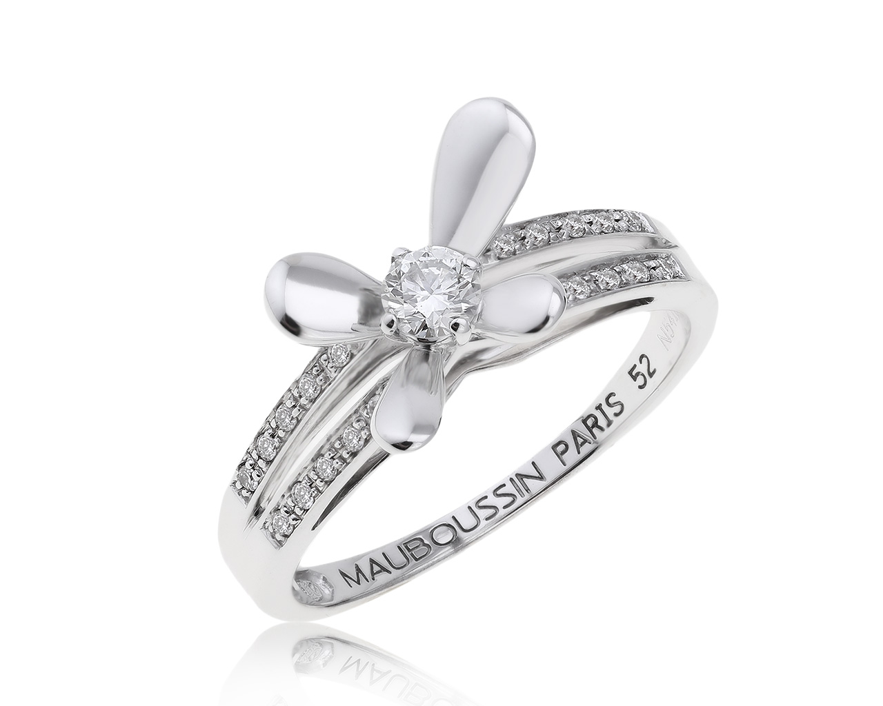 Оригинальное золотое кольцо с бриллиантами 0.24ct Mauboussin 101220/7 Оригинальное золотое кольцо с бриллиантами 0.24ct Mauboussin 101220/7