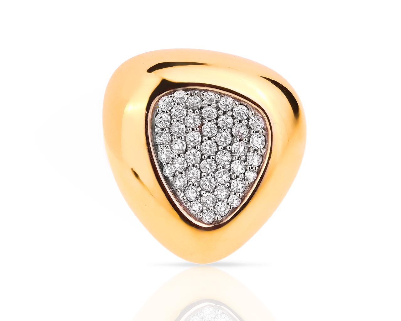 Золотое кольцо с бриллиантами 0.70ct Roberto Coin 