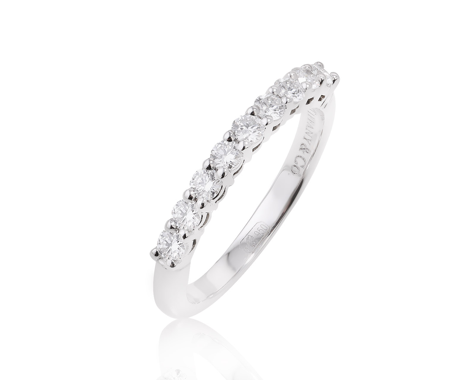 Оригинальное платиновое кольцо с бриллиантами 0.27ct Tiffany&Co Forever 040424/1