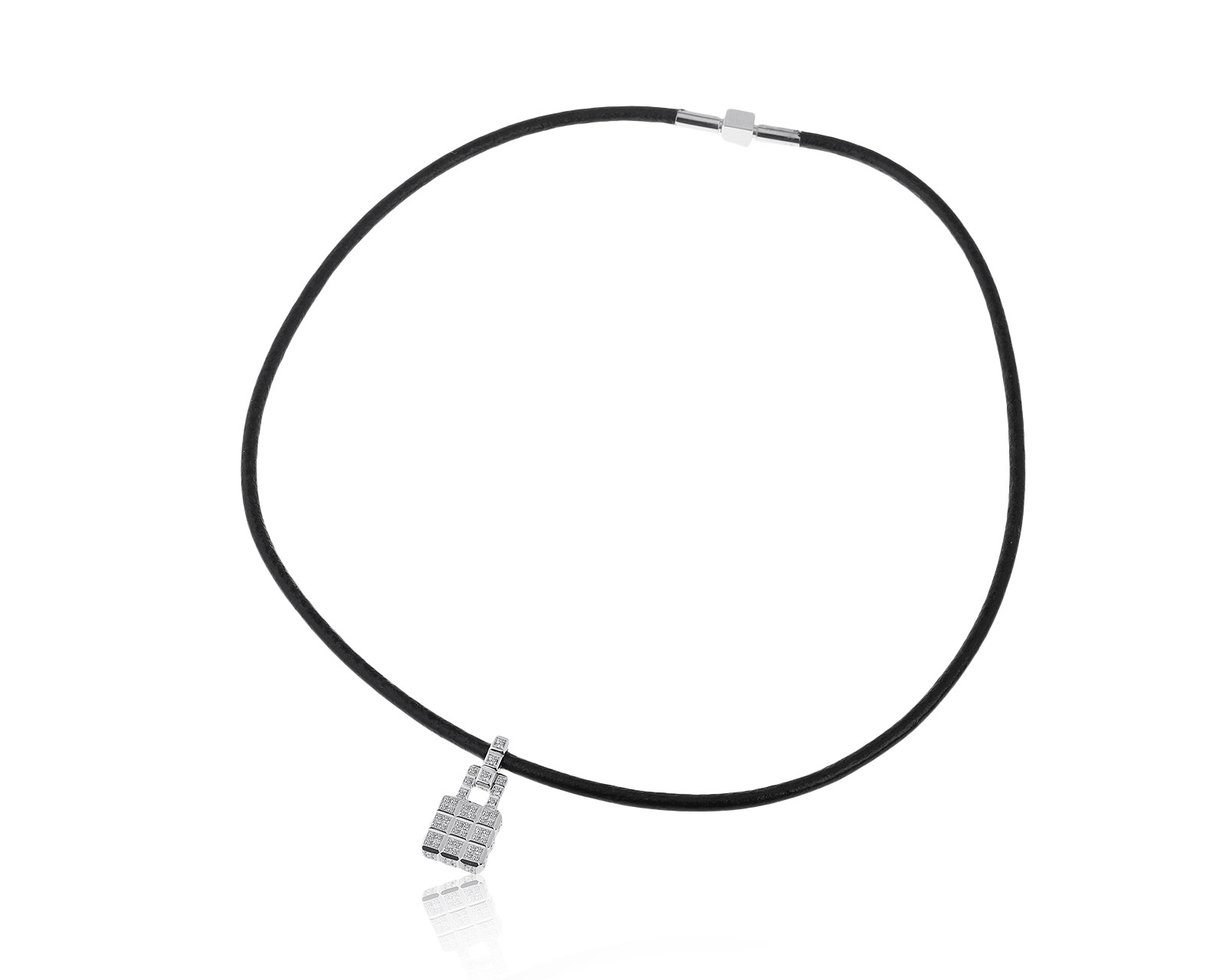 Оригинальный золотой кулон с бриллиантами 0.75ct Chopard Ice Cube