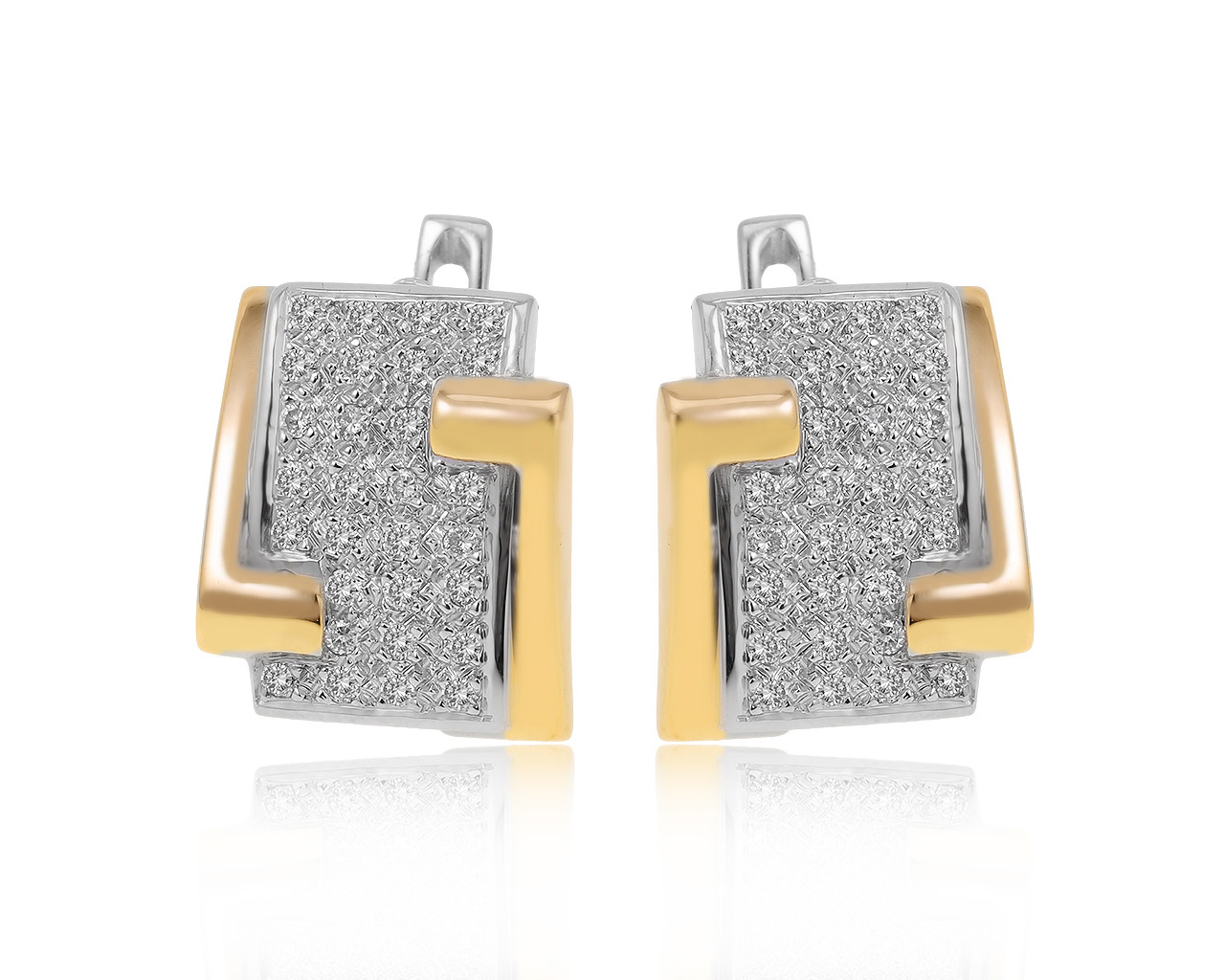 Потрясающие золотые серьги с бриллиантами 0.50ct 221220/4