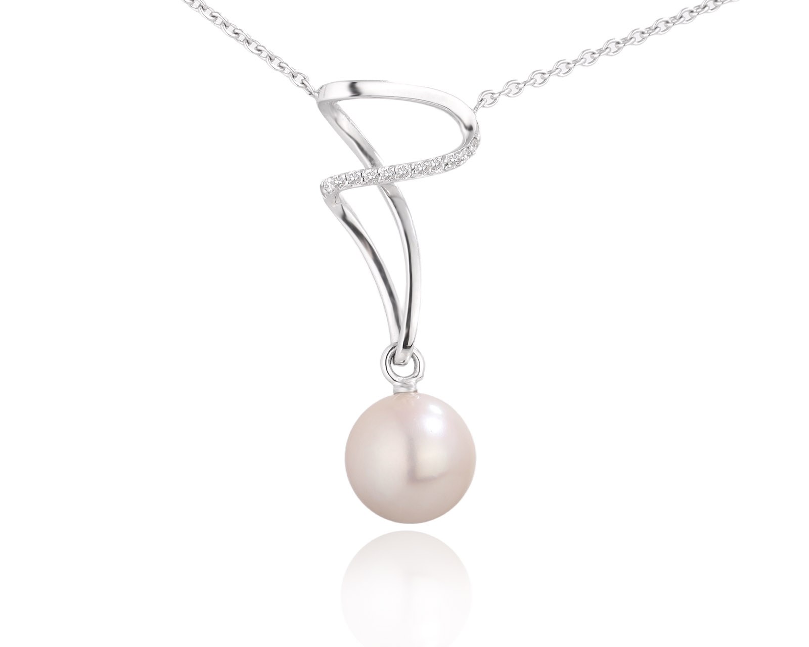 Оригинальное золотое колье с жемчугом 10.70 мм Schoeffel 241225/2