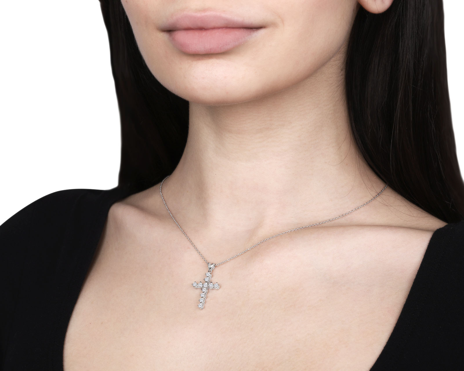 Изысканный золотой кулон с бриллиантами 0.66ct