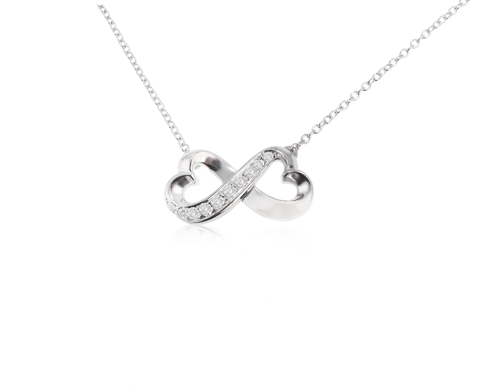 Оригинальное золотое колье Tiffany&Co Paloma Picasso Loving Heart Infinity 180524/38