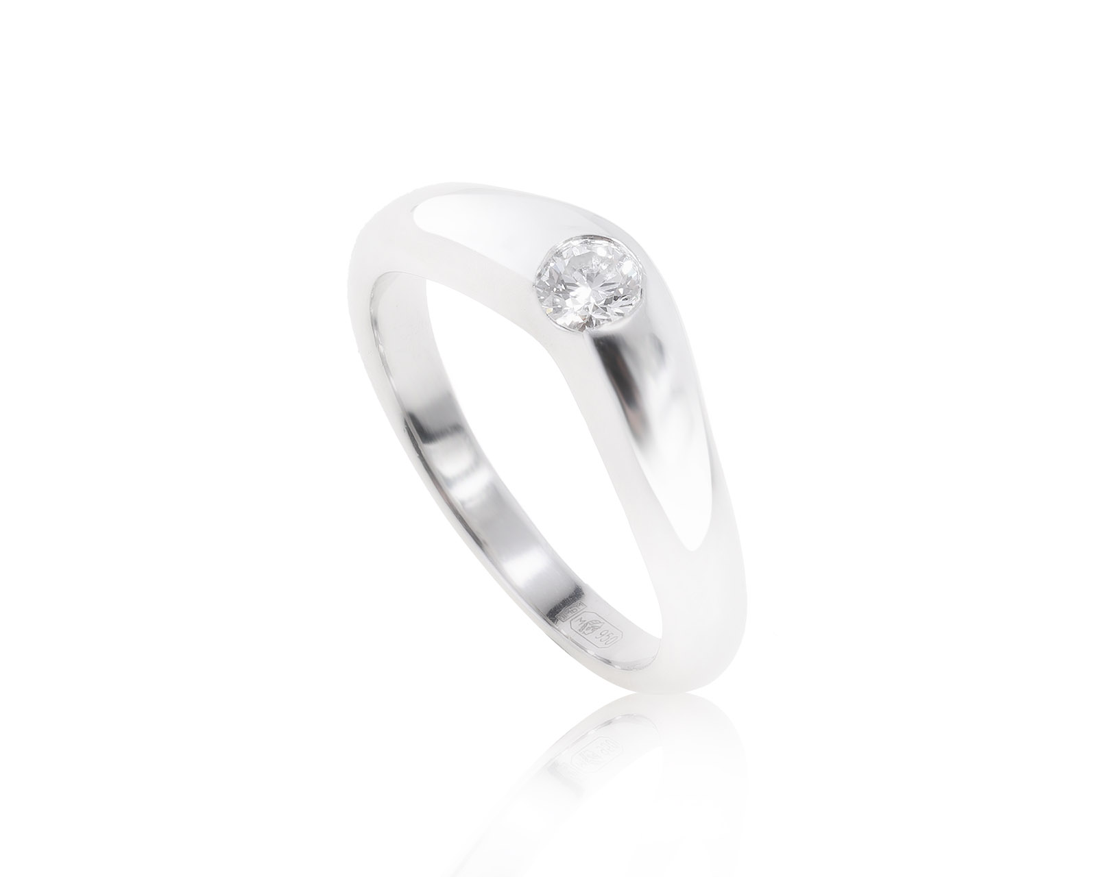 Оригинальное платиновое кольцо Tiffany&Co Elsa Peretti