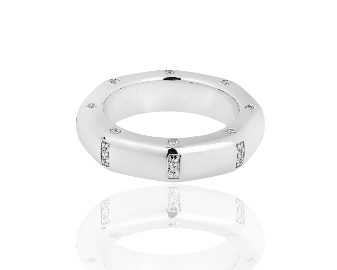 Оригинальное золотое кольцо с бриллиантами Audemars Piguet 021118/9