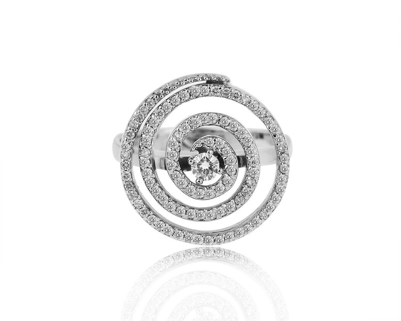 Роскошное золотое кольцо с бриллиантами 0.57ct