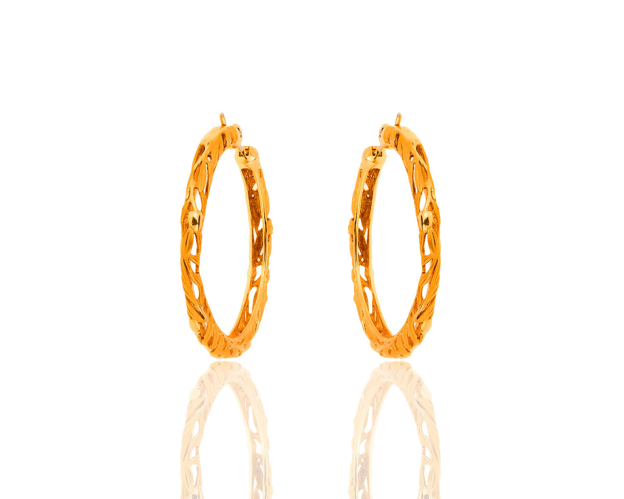 Золотые серьги с бриллиантами 0.18ct Carrera y Carrera Oliva 180319/1