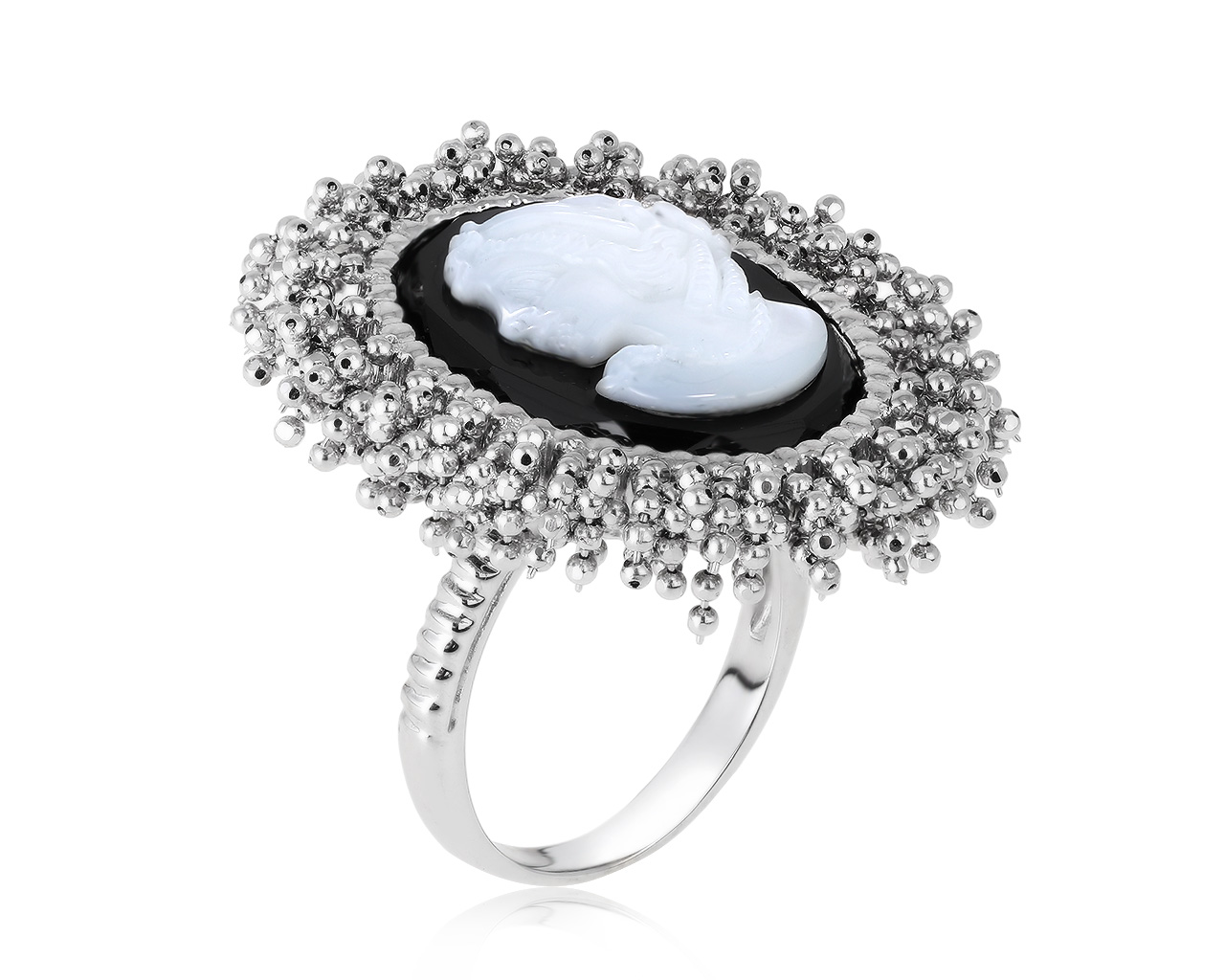 Итальянское золотое кольцо с ониксом 6.11ct 040421/4