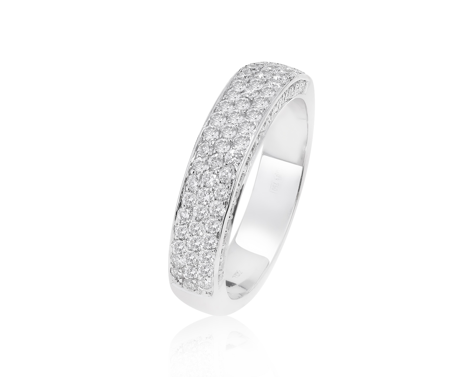 Оригинальное золотое кольцо с бриллиантами 0.77ct Diamanti