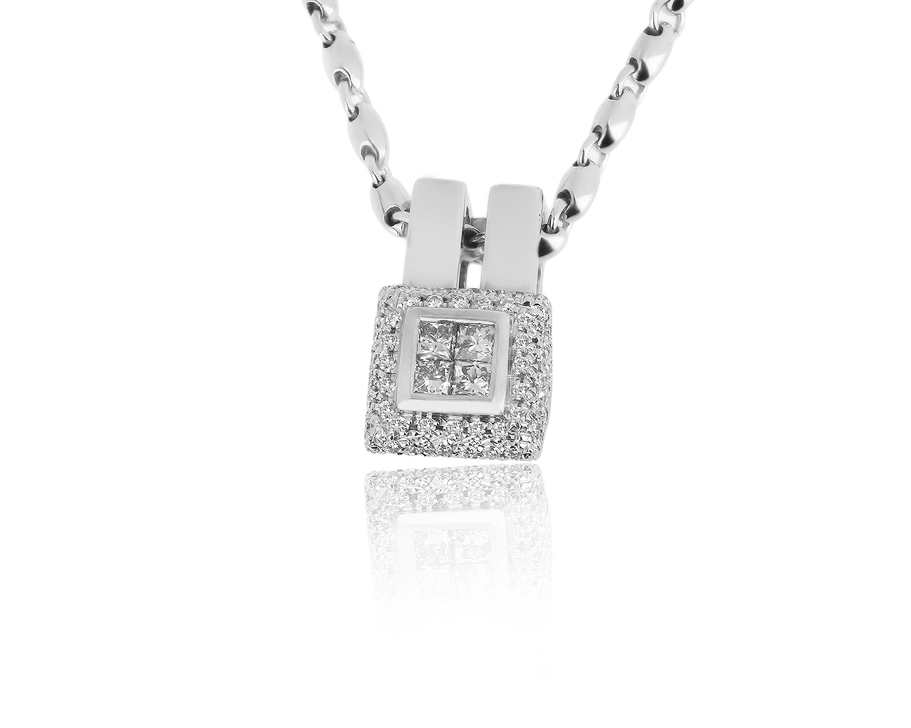 Оригинальный золотой кулон с бриллиантами 0.74ct Centoventuno 100919/6