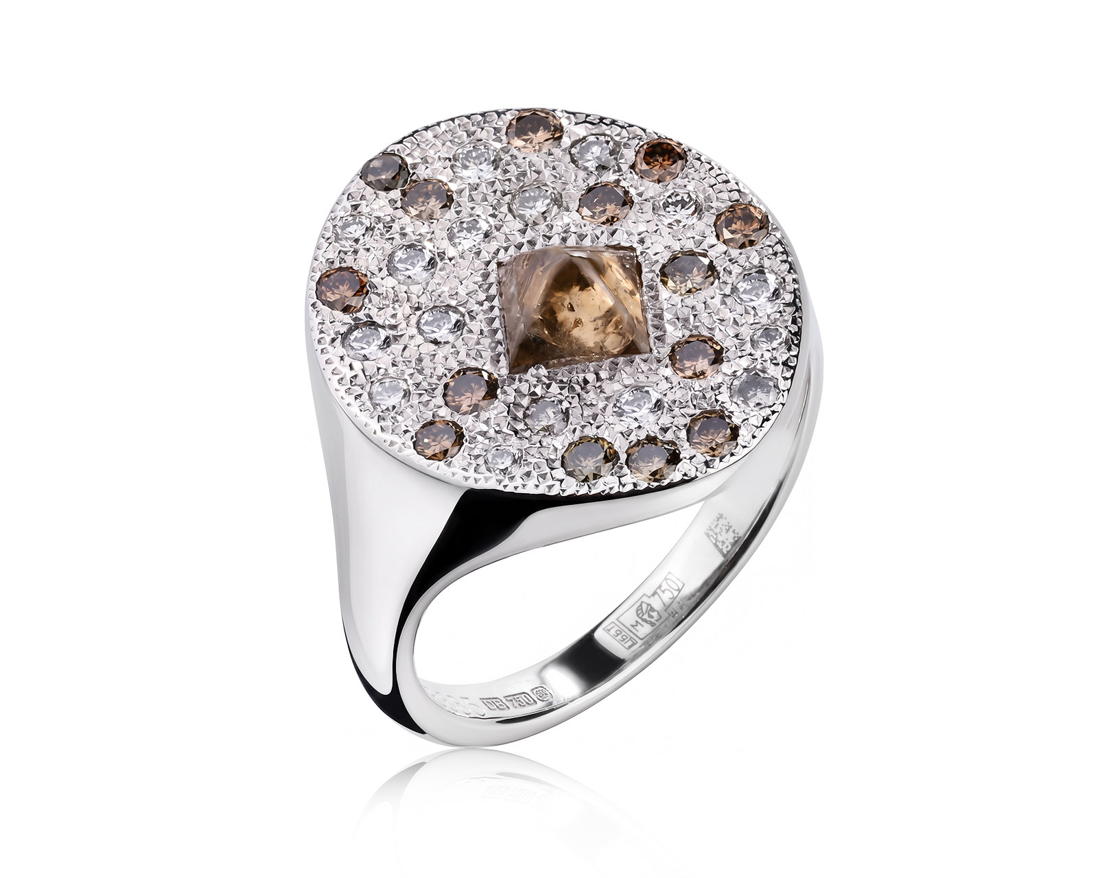 Оригинальное золотое кольцо с бриллиантами 0.53ct De Beers Talisman 130526/2