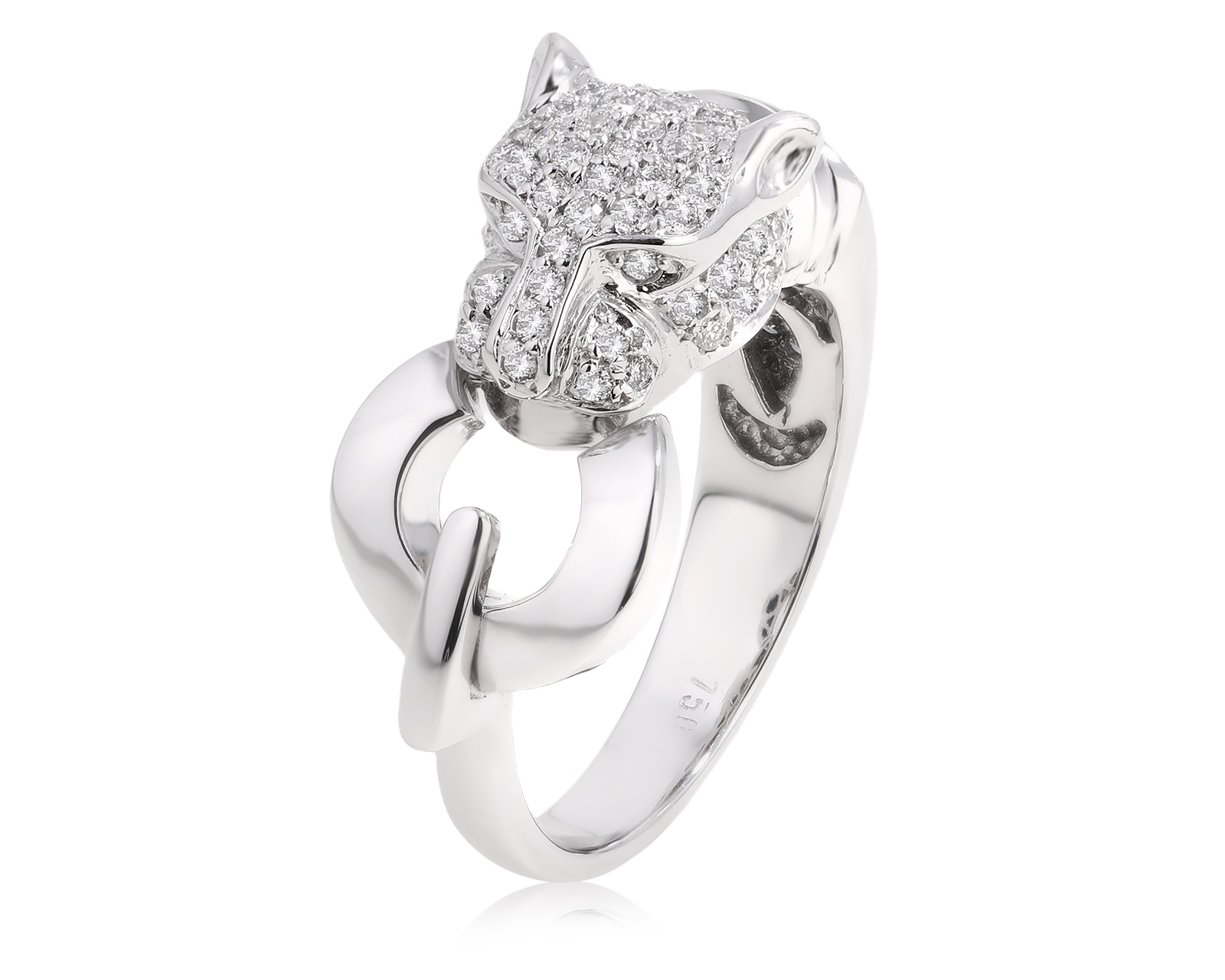 Золотое кольцо с бриллиантами 0.64ct 080825/23