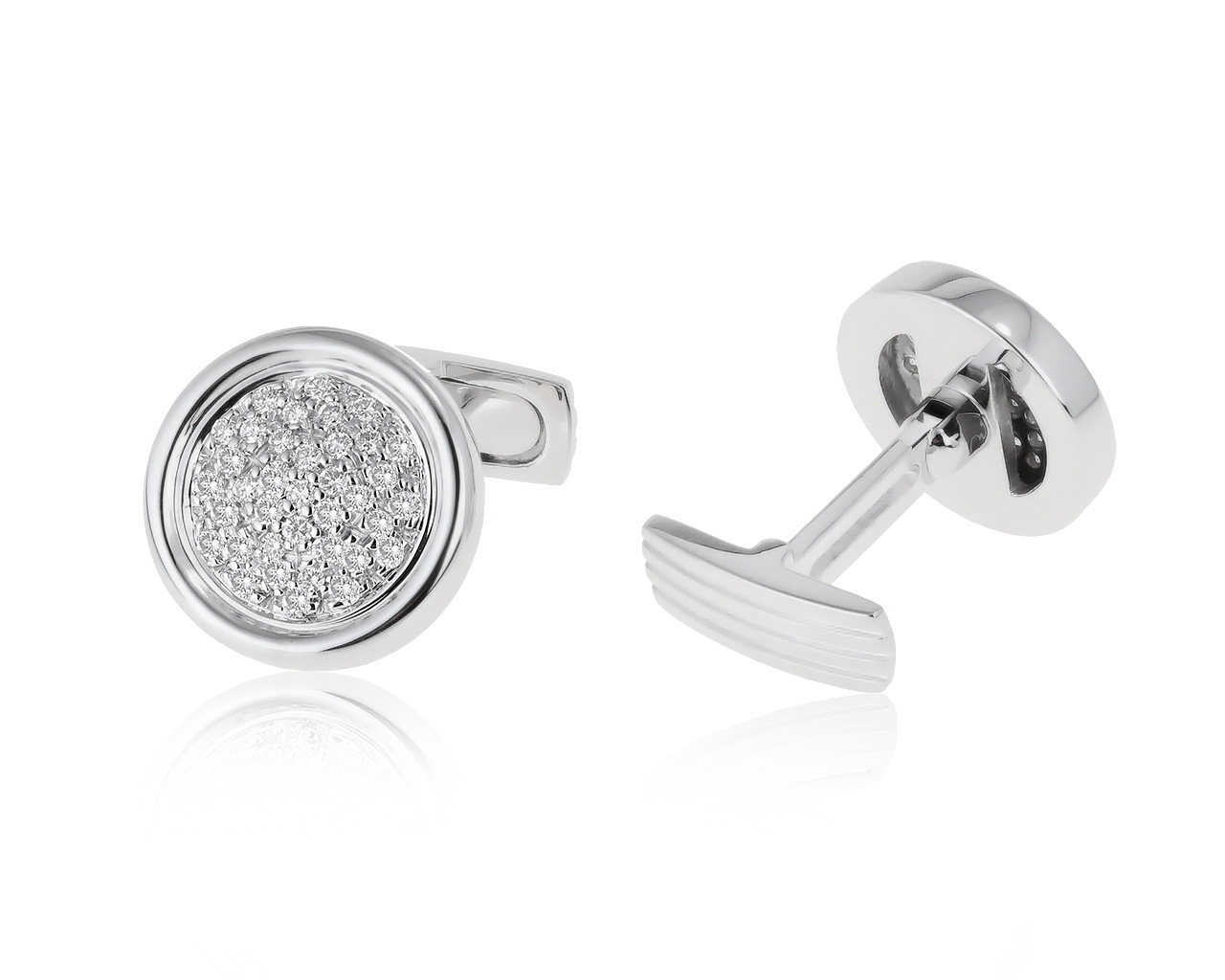 Оригинальные золотые запонки с бриллиантами 0.70ct Valentin Yudashkin 010621/34 Оригинальные золотые запонки с бриллиантами 0.70ct Valentin Yudashkin 010621/34