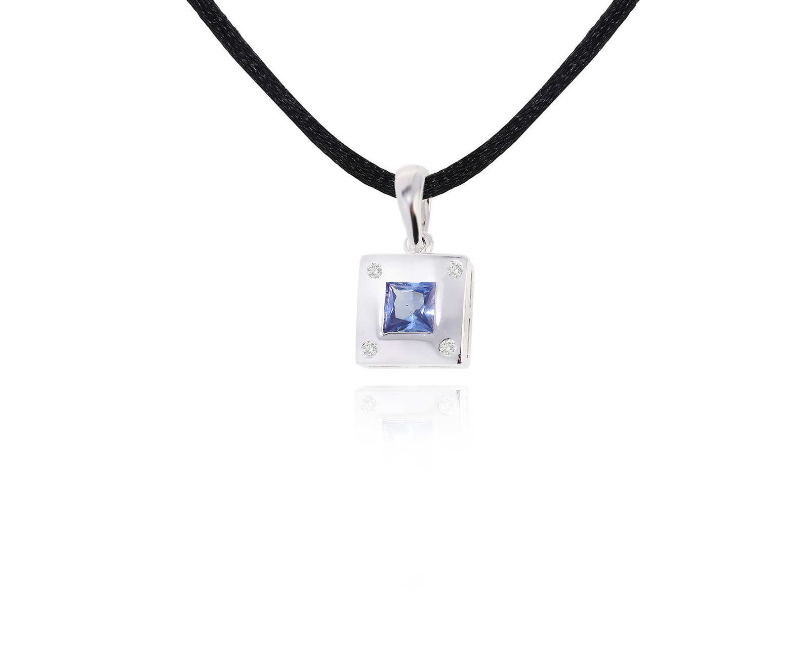 Золотой кулон с танзанитом 0.80ct 130723/6