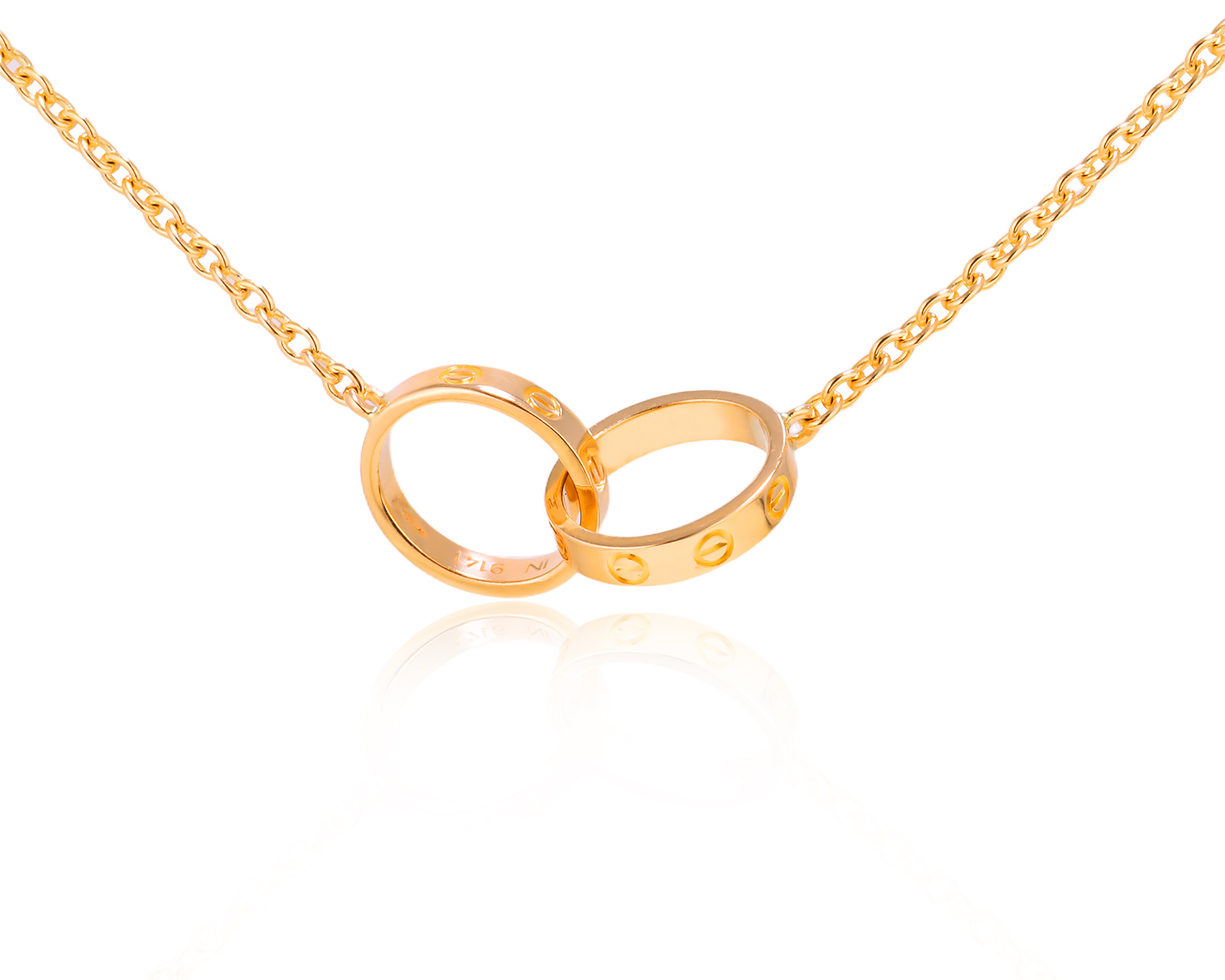 Оригинальное золотое колье Cartier Love 030825/9