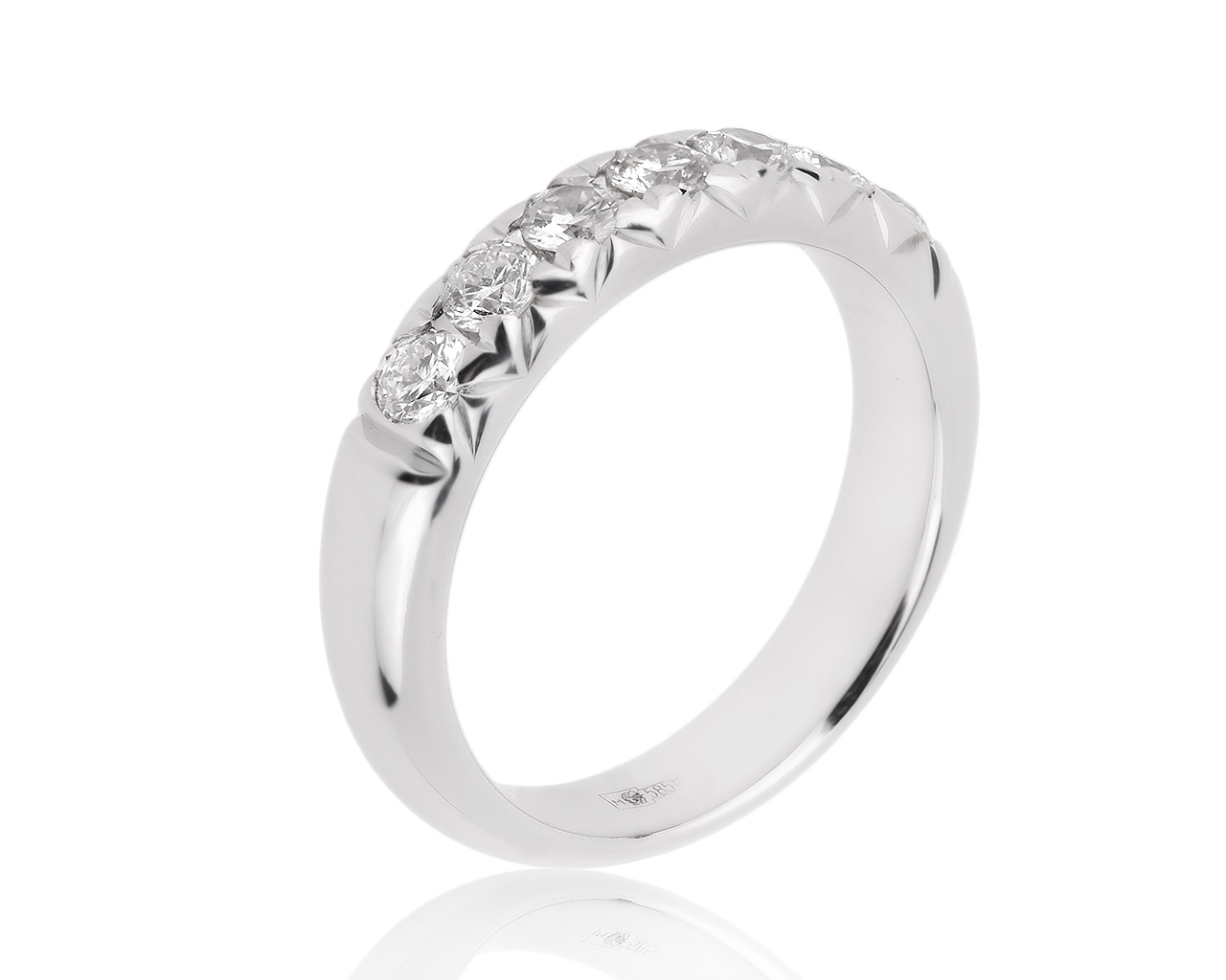 Изысканное золотое кольцо с бриллиантами 0.76ct 240820/5