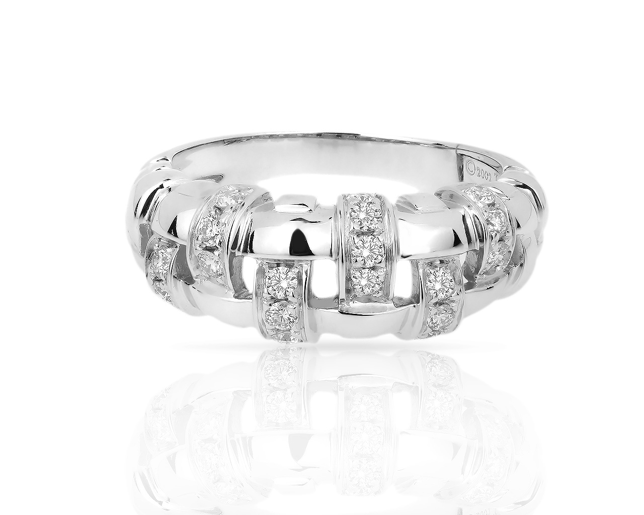 Изящное золотое кольцо с бриллиантами 0.40ct Tiffany&Co 280318/8
