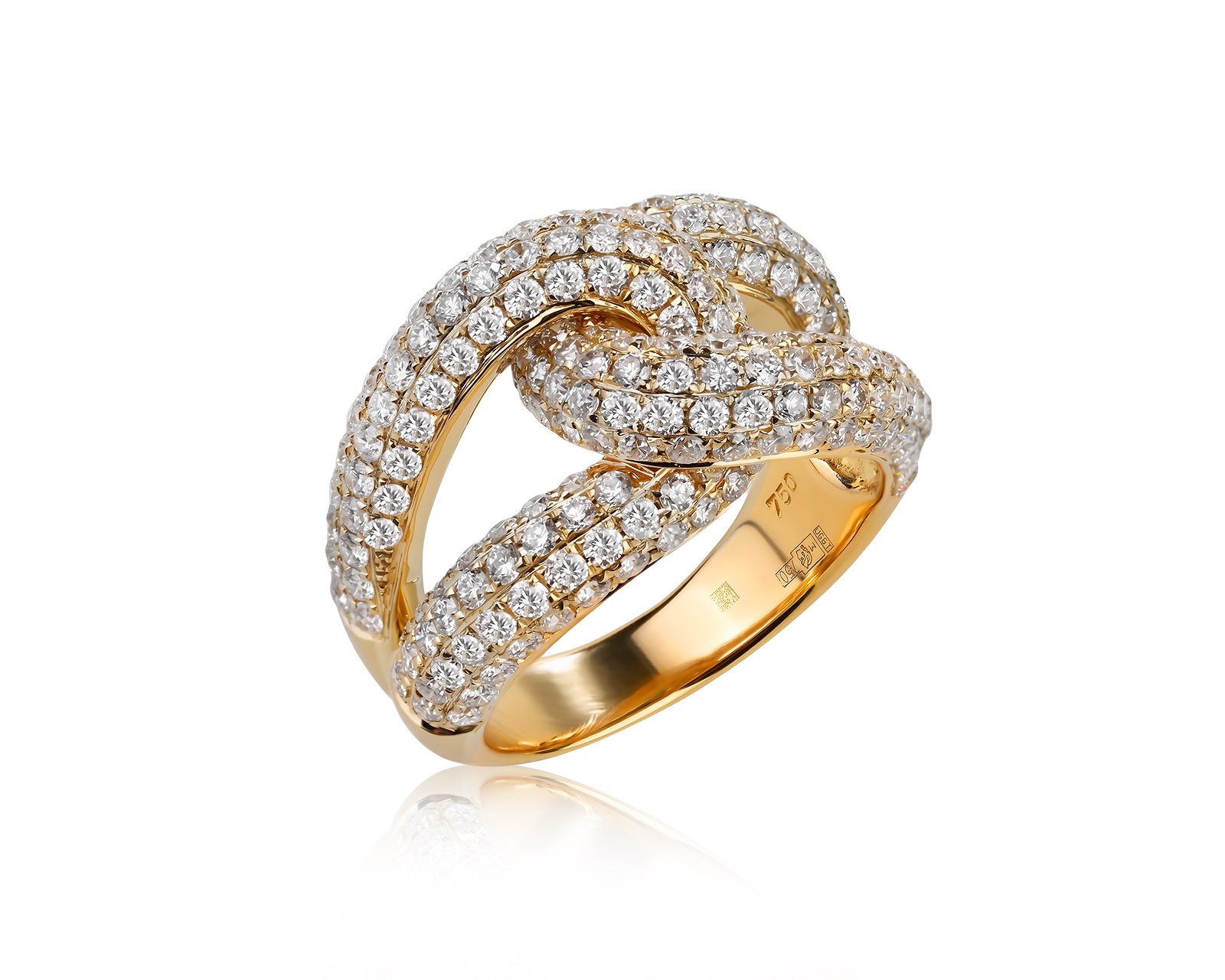 Золотое кольцо с бриллиантами 2.52ct 060526/2