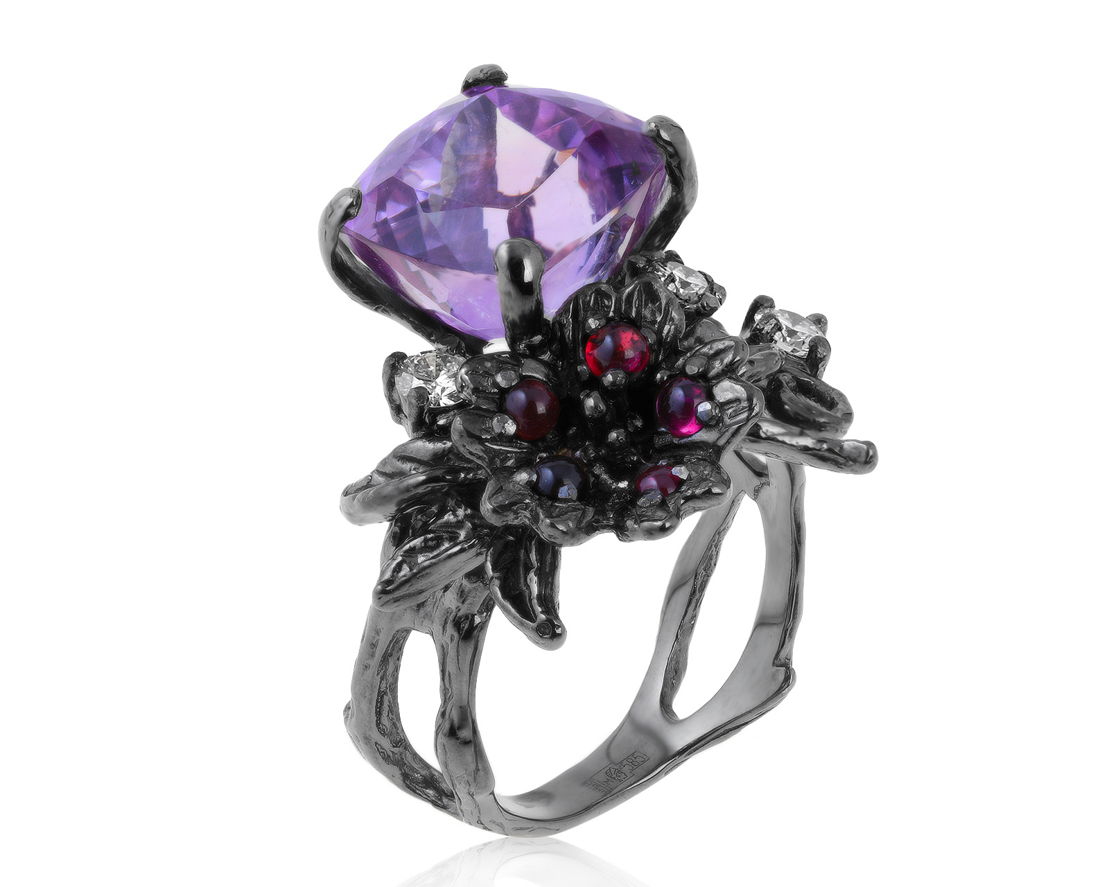 Изумительное золотое кольцо с аметистом 7.60ct 131220/7 Изумительное золотое кольцо с аметистом 7.60ct 131220/7