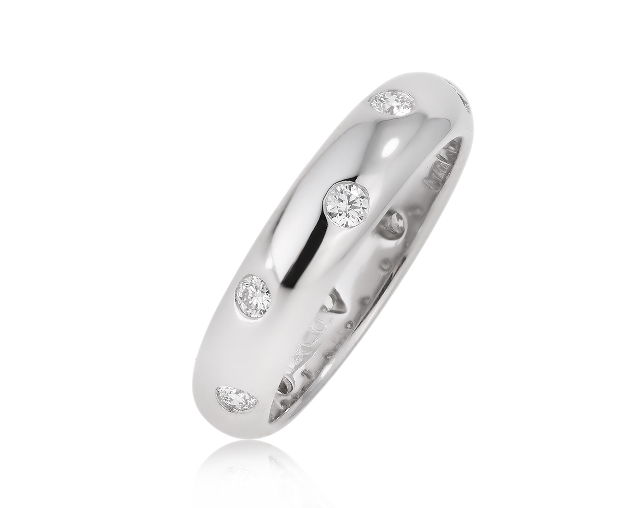 Оригинальное платиновое кольцо с бриллиантами 0.22ct Tiffany&Co Etoile