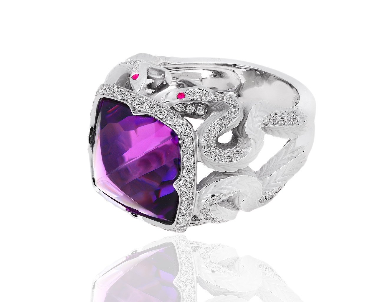 Элегантное золотое кольцо с бриллиантами 0.92ct Magerit 280918/4