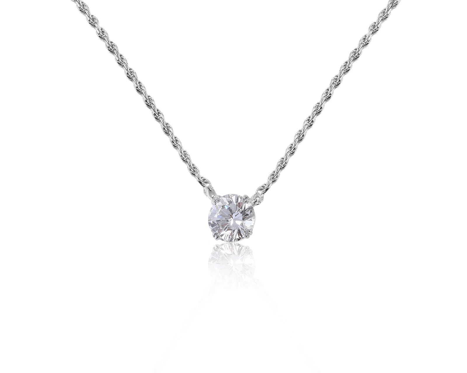 Итальянский золотой кулон с бриллиантом 1.09ct 070821/2