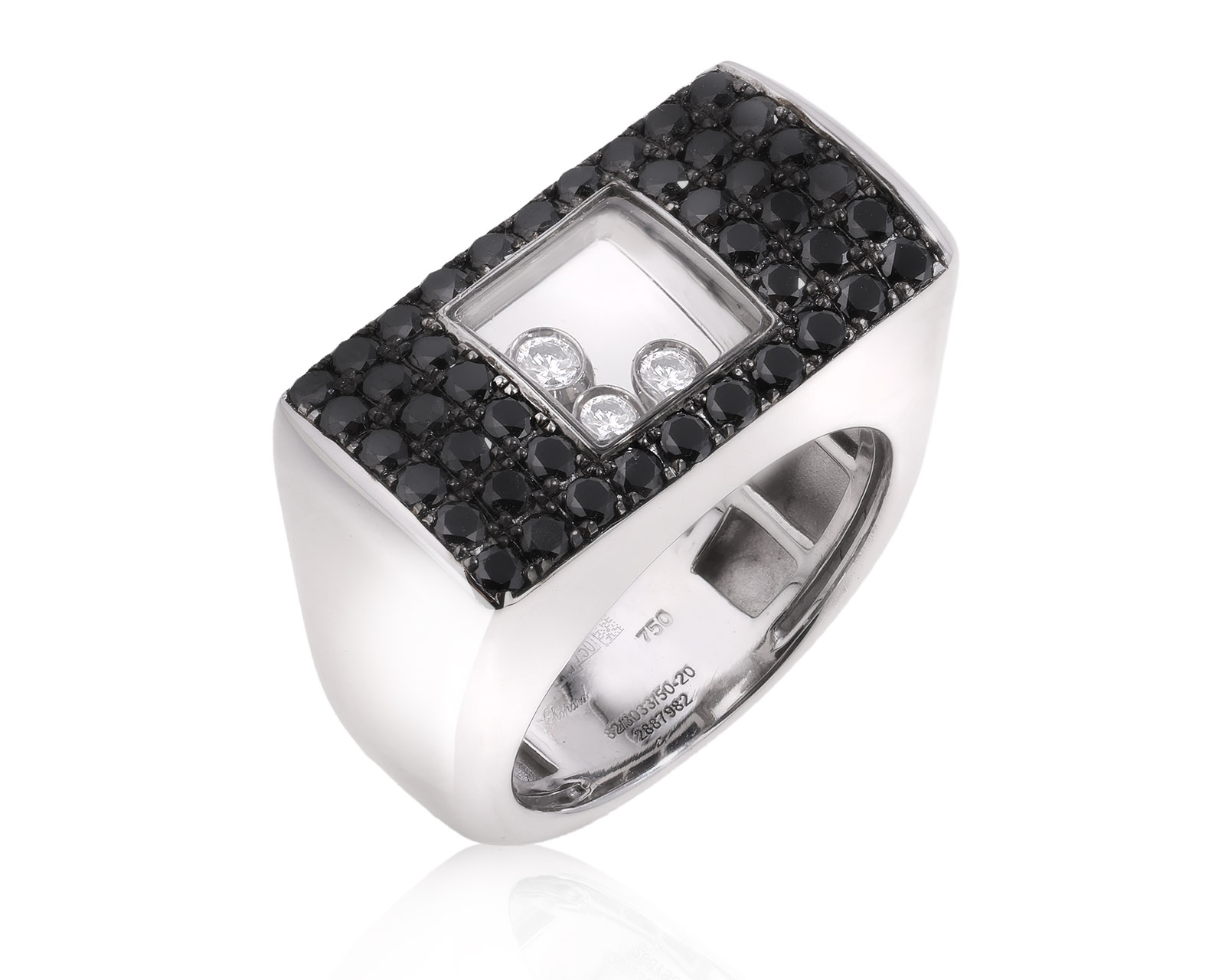 Оригинальное золотое кольцо с бриллиантами 1.07ct Chopard Happy Diamonds 200824/9 Оригинальное золотое кольцо с бриллиантами 1.07ct Chopard Happy Diamonds 200824/9