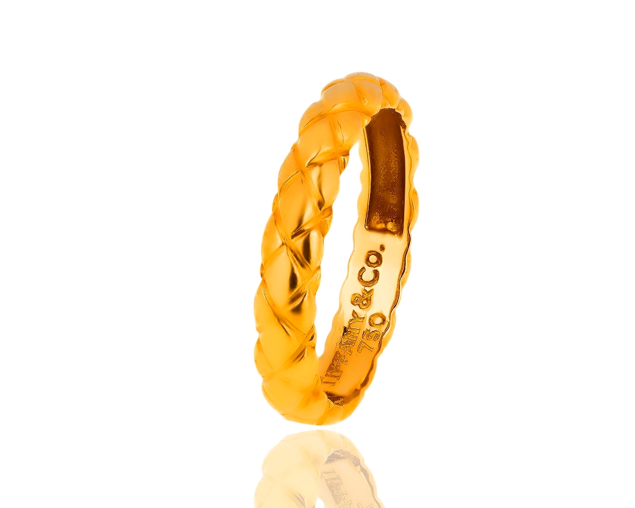 Оригинальное золотое кольцо Tiffany&Co 060319/1