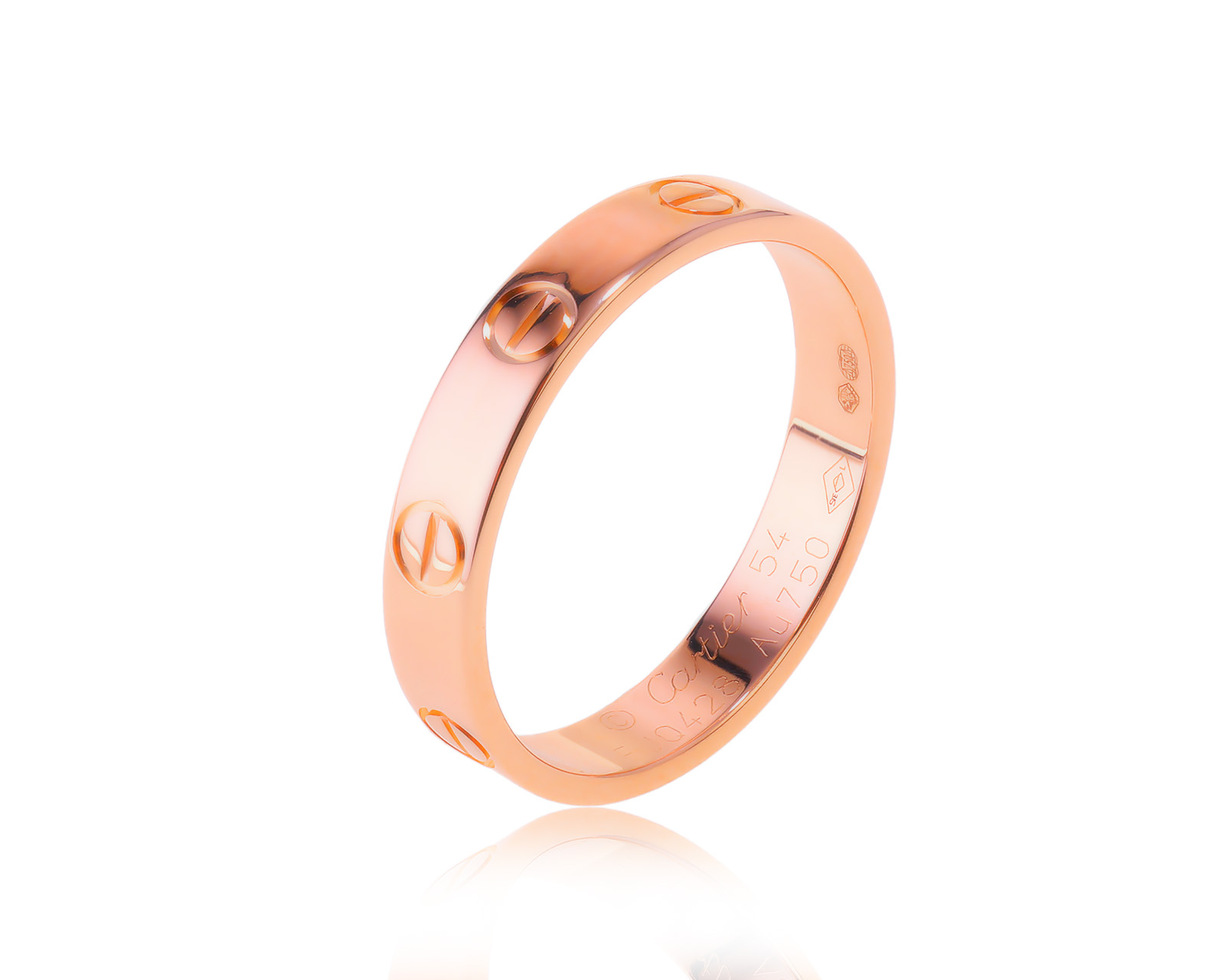 Оригинальное золотое кольцо Cartier Love 041023/6